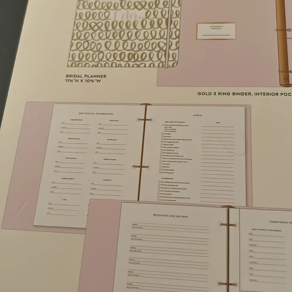 Kate Spade bridal planner